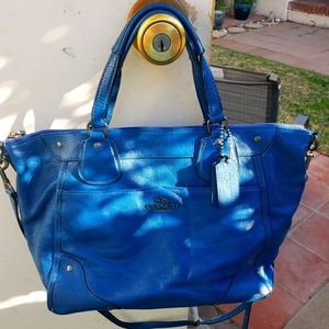 Royal Blue Coach  Stachel Bag